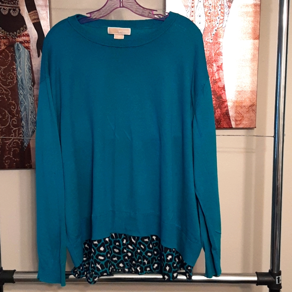 Michael Kors sweater with animal print